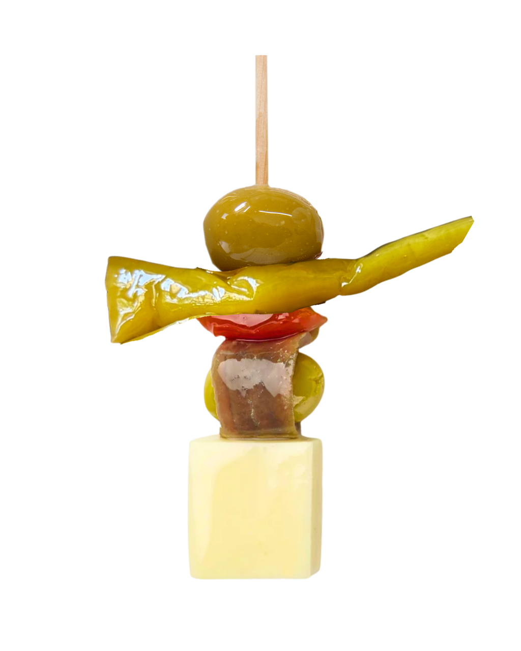 BLISTER DE 6 GILDAS DE QUESO CON ANCHOA 'CANTÁBRICO'