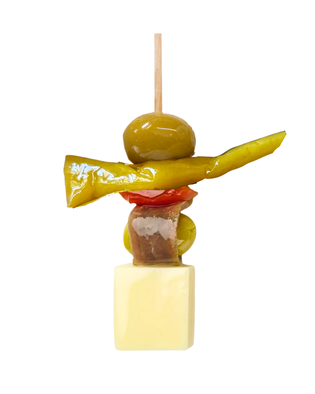 BLISTER DE 6 GILDAS DE QUESO CON ANCHOA 'CANTÁBRICO'