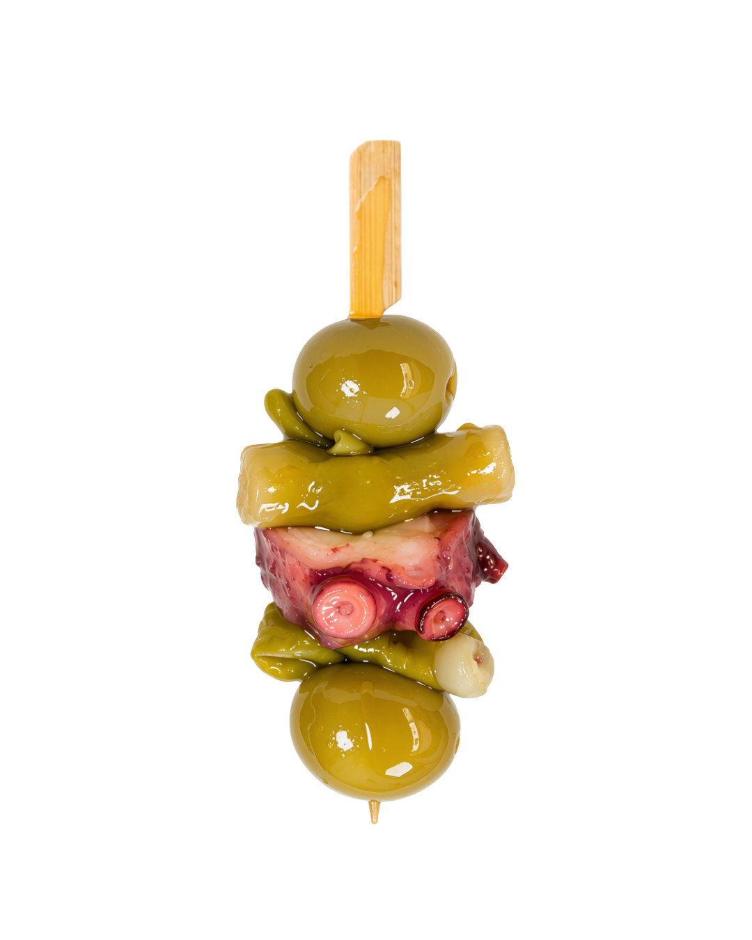 Gildas de pulpo con piparra y aceituna de SANTAGILDA